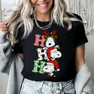 Snoop Ho Ho Ho Christmas Shirt, Peanuts Christmas Shirt, Snoop Dog Lovers Shirt, Christmas Family Matching 2023 Shirt