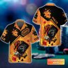 Poker Quad Aces Black Leather Personalized Name 3D Hawaiian Shirt For Poker Players