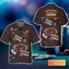 Poker Quad Aces Black Leather Personalized Name 3D Hawaiian Shirt For Poker Players