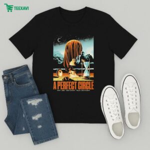 A Perfect Circle Event By Haxloeffler May 1 2025 At Bok Center Tulsa Oklahoma Skull Hourglass T-Shirt