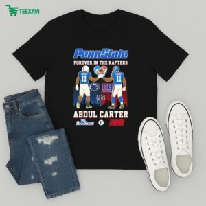 Abdul Carter Penn State Nittany Lions X New York Giants Forever In The Rafters T-Shirt