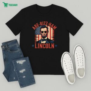 Abe-rizz-ham Lincoln 4th Of July Usa American Flag T-Shirt