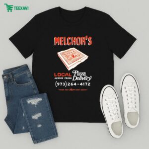 Adam Melchor Melchor’s Pizza Delivery Thank You Please Come Again T-Shirt