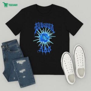 Ado World Tour 2025 Fashionable Hibana Blue Flower T-Shirt