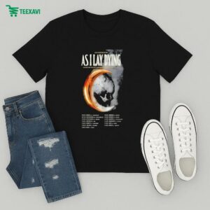 As I Lay Dyin Tour 2025 Dates Moon Skull T-Shirt