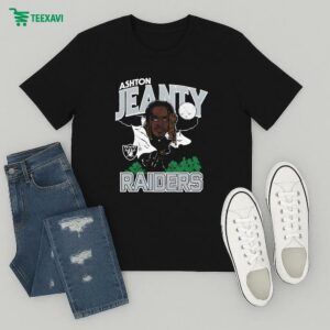 Ashton Jeanty Las Vegas Raiders Caricature T-Shirt