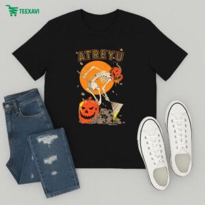 Atreyu Halloween Austin Pardun Skeleton T-Shirt