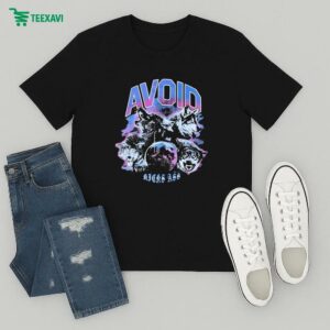 Avoid Kicks Ass Howl Wolf Moon T-Shirt