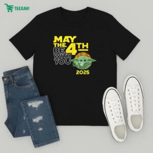 Baby Yoda Star Wars Day May The 4th Be With You 2025 Grogu T-Shirt