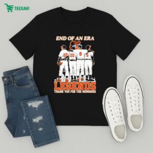 Baltimore Orioles End Of An Era Legends Thank You For The Memories Signatures T-Shirt