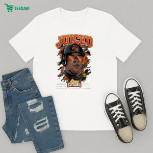 Barry Bonds Juiced Hitting Bombs Planet Euphoria T-Shirt
