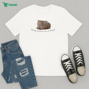 Being Mean To Me Is Illegal Cat T-Shirt