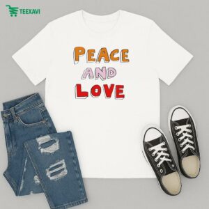 Bella Freud Peace And Love T-Shirt
