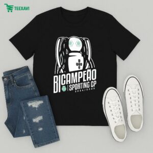 Bicampeao Sporting Cp Logo Bicampeão Verde 2024 2025 T-Shirt