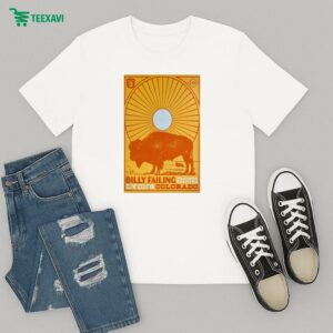 Billy Failing Wildflower Pavilion Lyons, Co May 3 2025 Concert T-Shirt