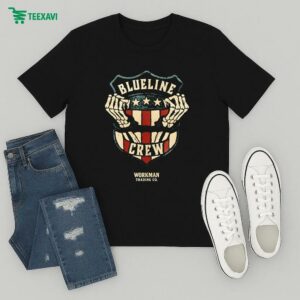 Blue Line Crew Workman Skeletons T-Shirt