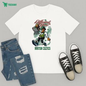 Boston Celtics Different Here Mascot T-Shirt