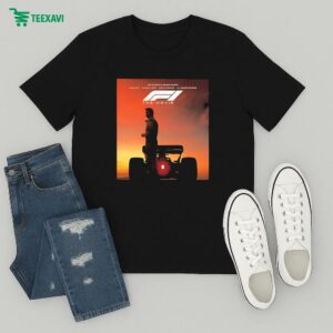 Brad Pitt F1 The Movie Starring Brad Pitt Only In Theaters June 27th 2025 T-Shirt