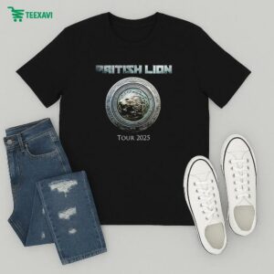 British Lion European And Uk Tour 2025 Schedule Tour Dates T-Shirt
