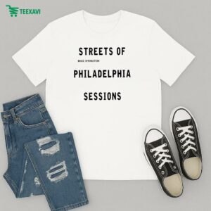 Bruce Springsteen Streets Of Philadelphia Sessions Album T-Shirt
