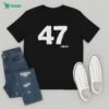 Chicago Cubs Teach Love Inspire Apple Heart T-Shirt