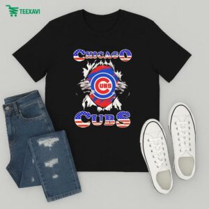 Chicago Cubs American Flag T-Shirt