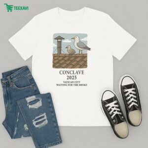 Conclave 2025 Vatican City Waiting For The Smoke T-Shirt