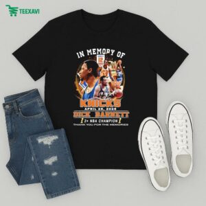 Dick Barnett In Memory Of New York Knicks 2x Nba Champion Thank You For The Memories T-Shirt