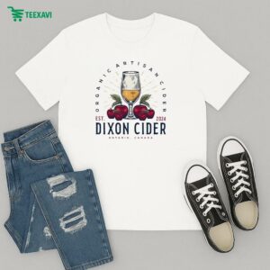 Dixon Cider Organic Artisan Cider Est 2024 Apple T-Shirt