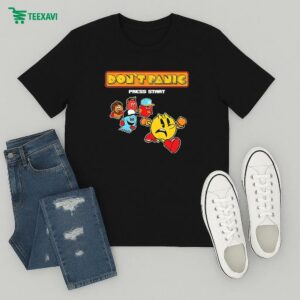Don’t Panic Press Start Pac-man T-Shirt