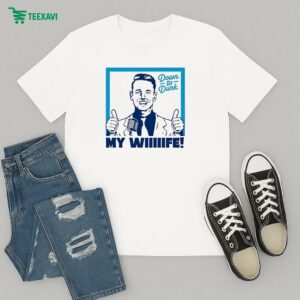 Down To Dunk My Wiiffee Support For Amy Schlecht T-Shirt