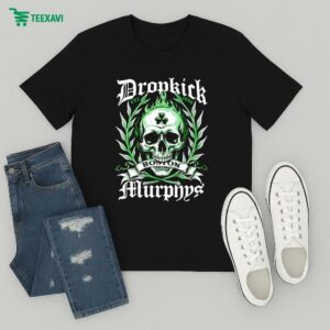 Dropkick Murphys Boston Skull St Patrick’s Day 2025 Tour Dates Est 1996 T-Shirt