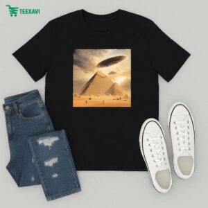 Dustin Anderson Wearing Alien Pyramids T-Shirt