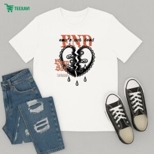 Emos Not Dead Safety Pin Born Sad Heart Broken T-Shirt
