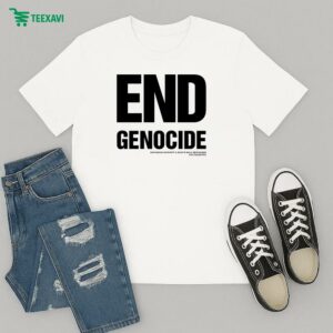 End Genocide Katharine Hamnett And Mary’s Well Bethlehem For Palestine T-Shirt