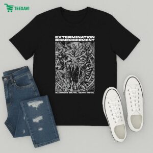 Extermination Dismemberment Slamming Brutal Death Metal T-Shirt
