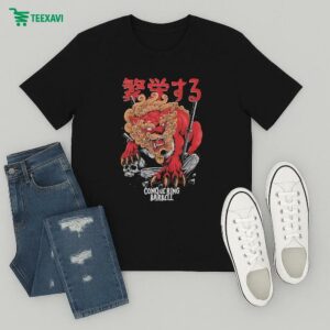 Foo Dog Conquering Barbell T-Shirt