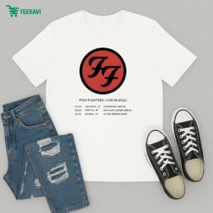 Foo Fighters Tour Live In 2025 Show Announced Tour Dates T-Shirt