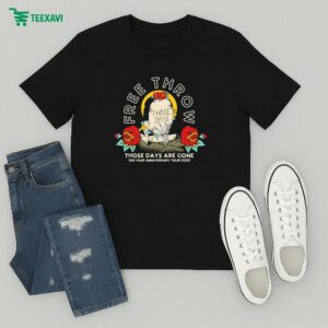 Free Throw Grave Those Days Are Gone 10 Year Anniversary Tour 2025 Skeleton Hand T-Shirt