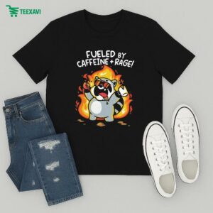 Fueled By Caffeine + Rage Raccoon T-Shirt