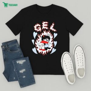 Gel Monchichi Heart Flames T-Shirt