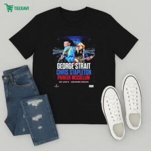 George Strait With Chris Stapleton And Parker Mccollum Show In Orchard Park Ny At Highmark Stadium On June 14 2025 T-Shirt