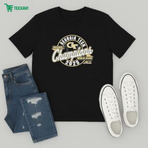 Georgia Tech Yellow Jackets 2025 Acc Baseball Regular Season Champions T-Shirt
