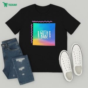 Goth Babe Gradient Rainbow T-Shirt