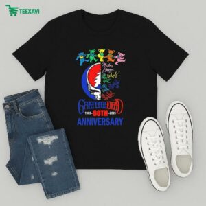 Grateful Dead 1965 2025 60th Anniversary Bears Signatures T-Shirt