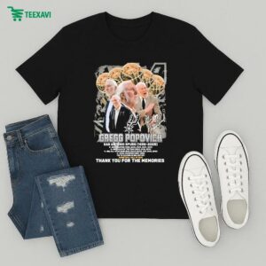 Gregg Popovich San Antonio Spurs 1996 2025 Basketball Hall Of Fame Thank You For The Memories T-Shirt