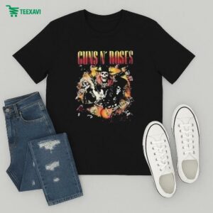 Gun N’ Roses 2025 Tour Skeletons Dates T-Shirt