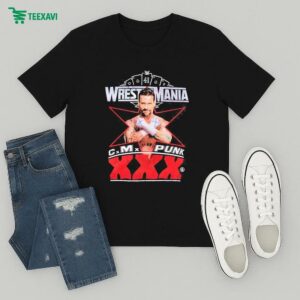 Hellstar X Wwe Wrestlemania 41 2025 Cm Punk Straight Edge T-Shirt