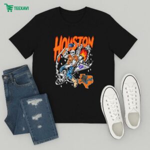 Houston Astros Warren Lotas Swole Skeleton T-Shirt