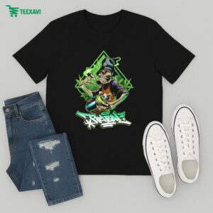 Humo 420 Tribal Gear Skeleton T-Shirt